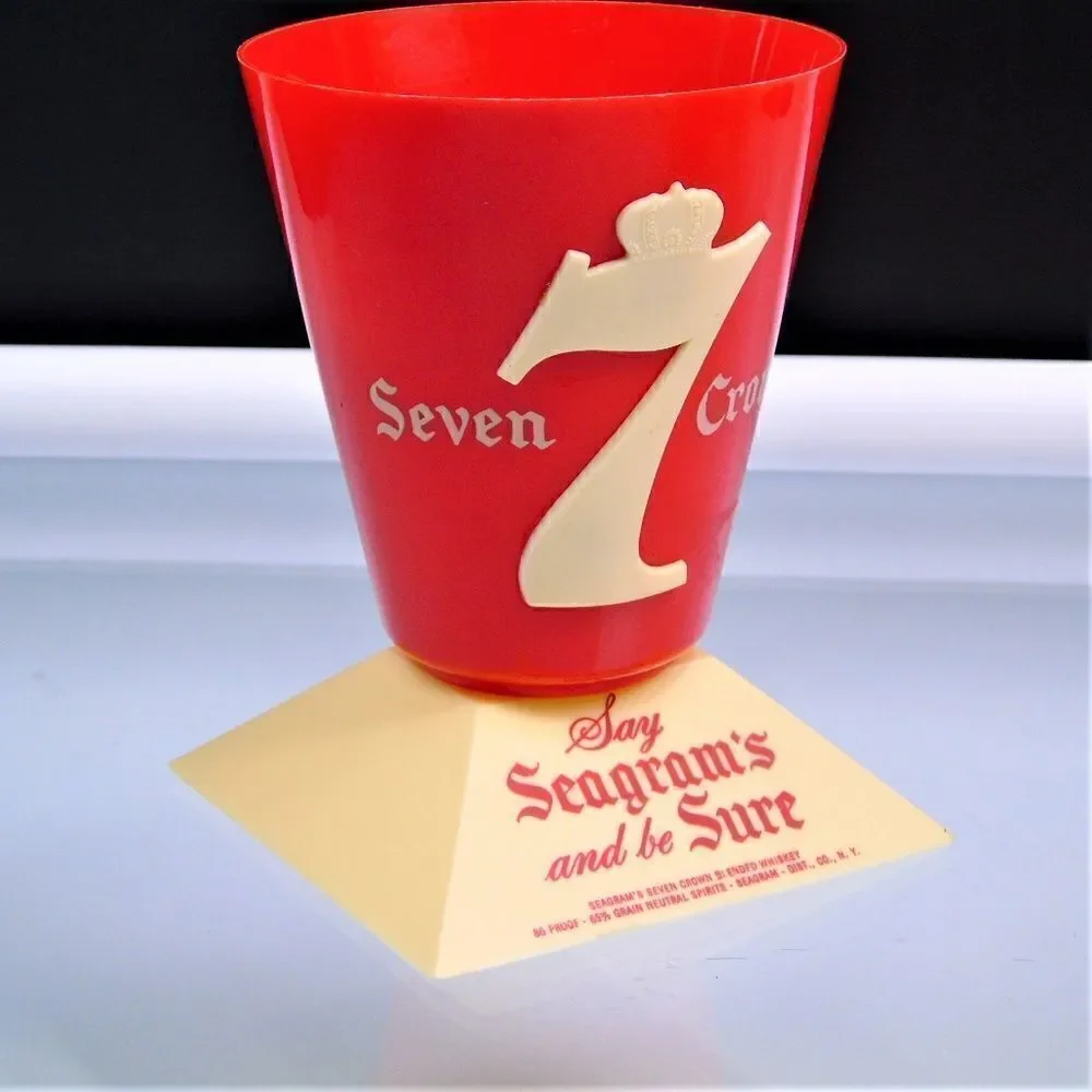 Seagrams Seven Crown Whiskey Bar Display Cup